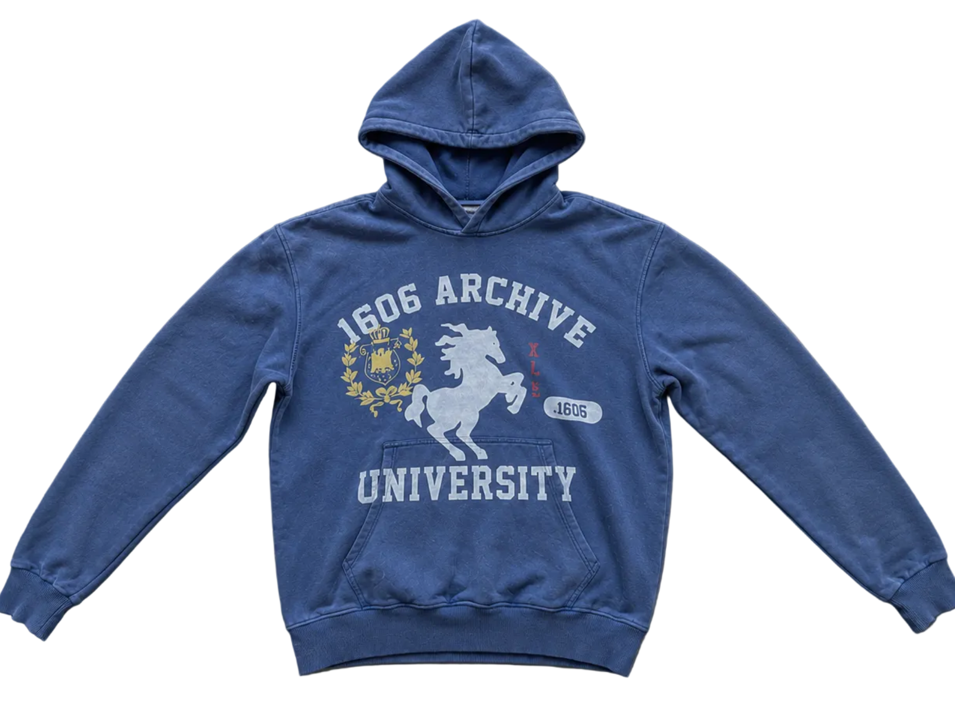 1606 UNIVERSITY HOODIE - BLUE